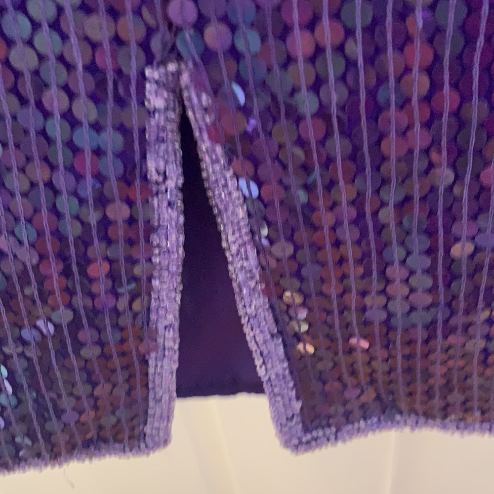 Vintage 90s dress with shoulder pads and sequins - Picture 3 of 7